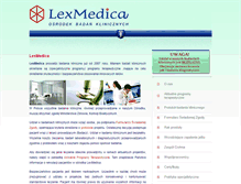 Tablet Screenshot of lexmedica.eu